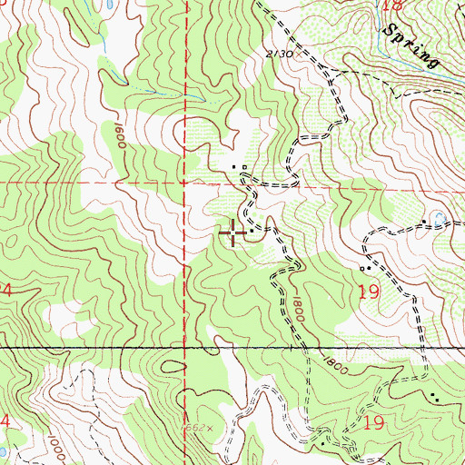 Topographic Map of Braccialin Ranch, CA