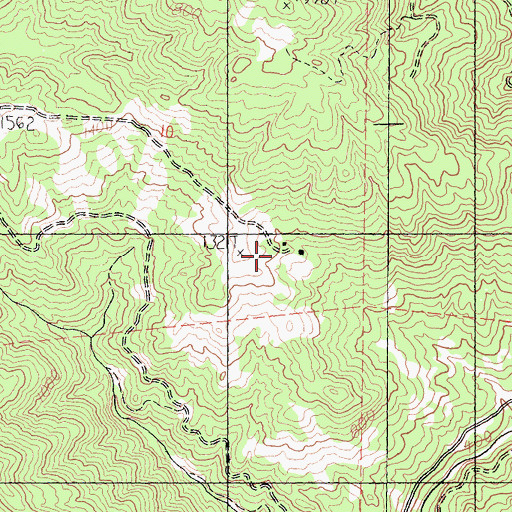 Topographic Map of Campbell Ranch, CA