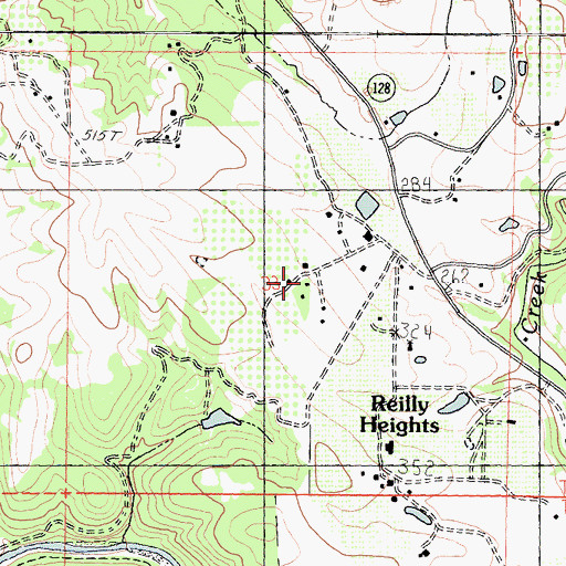 Topographic Map of Fair Hills Ranch, CA