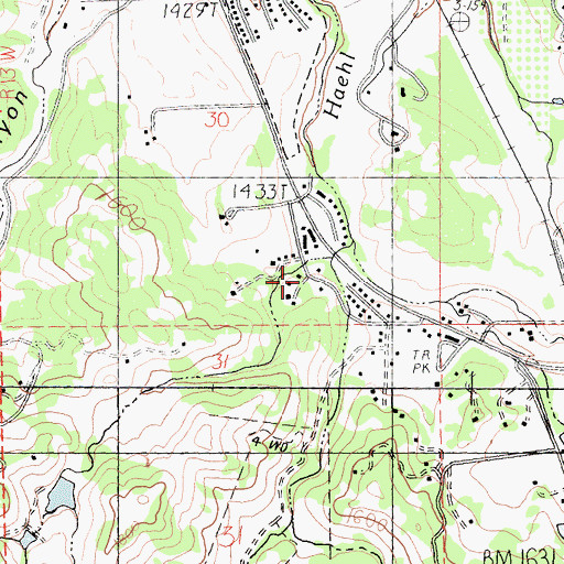 Topographic Map of Fair Oaks, CA