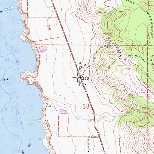 Topographic Map of Galletti Ranch, CA
