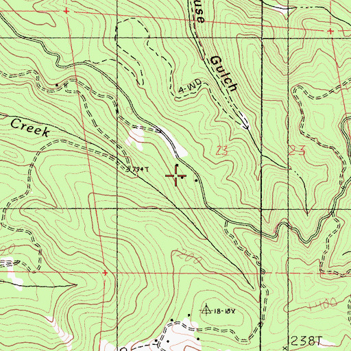 Topographic Map of Hansen School (historical), CA