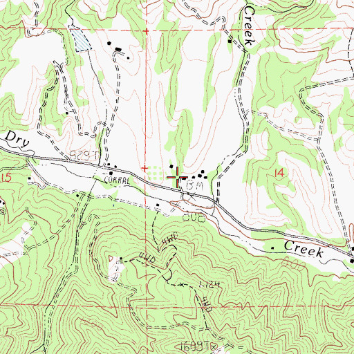 Topographic Map of Ingram, CA
