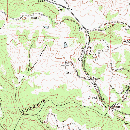 Topographic Map of Ingram Ranch, CA