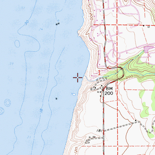 Topographic Map of Irish Creek, CA