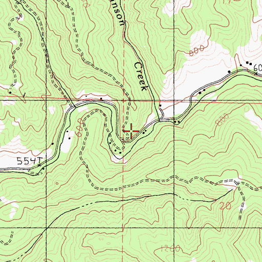 Topographic Map of Leonard Ranch, CA