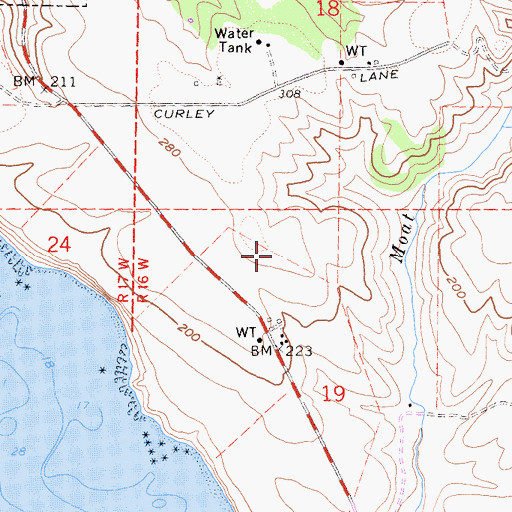 Topographic Map of Lepori Ranch, CA