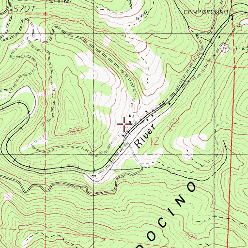 Topographic Map of McDonald Ranch, CA