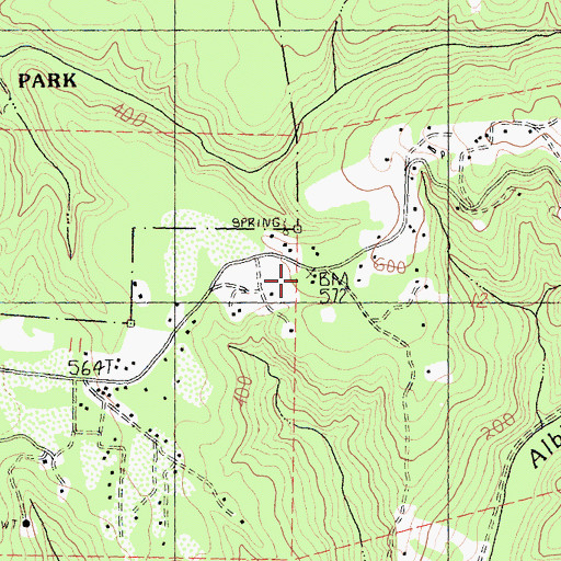 Topographic Map of McKay School (historical), CA