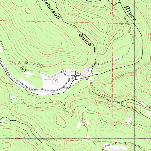 Topographic Map of Mendocino Lumber Company Ranch (historical), CA