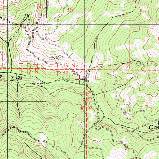 Topographic Map of Milk Ranch, CA