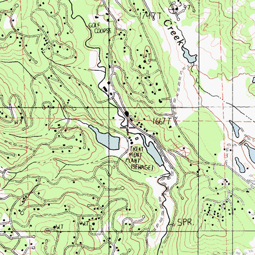 Topographic Map of Old Northwestern Mill (historical), CA