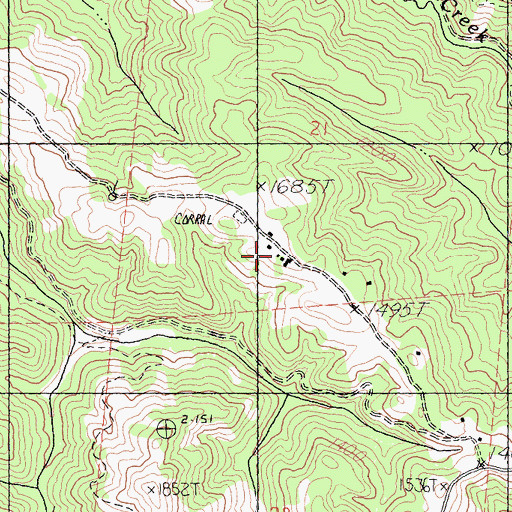 Topographic Map of Piper Ranch, CA
