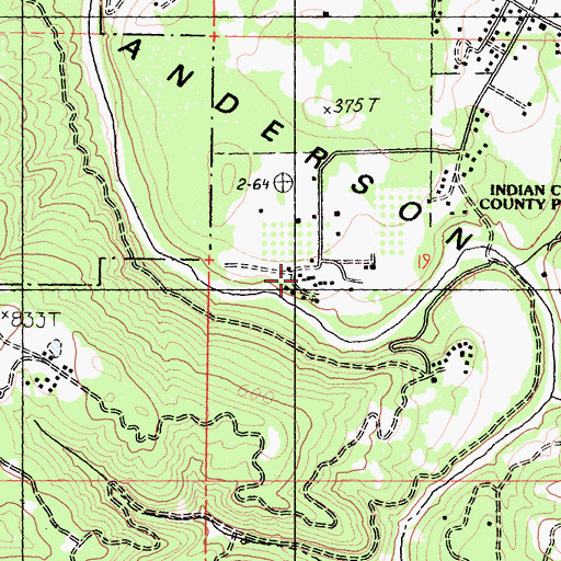 Topographic Map of Rays Resort, CA