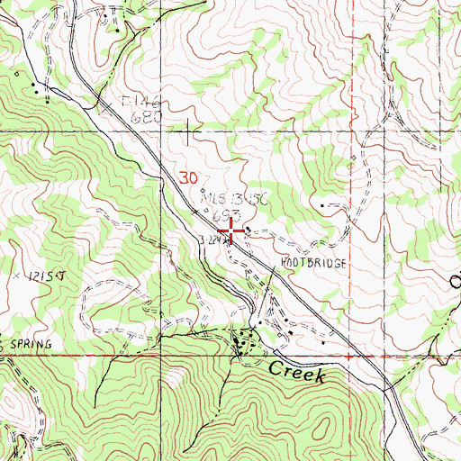 Topographic Map of Rector Ranch, CA