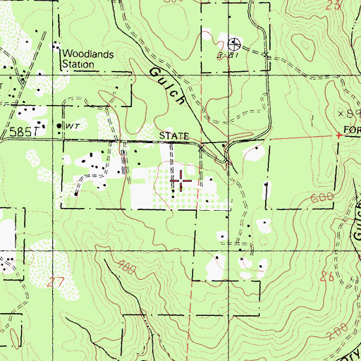 Topographic Map of Reep Ranch, CA