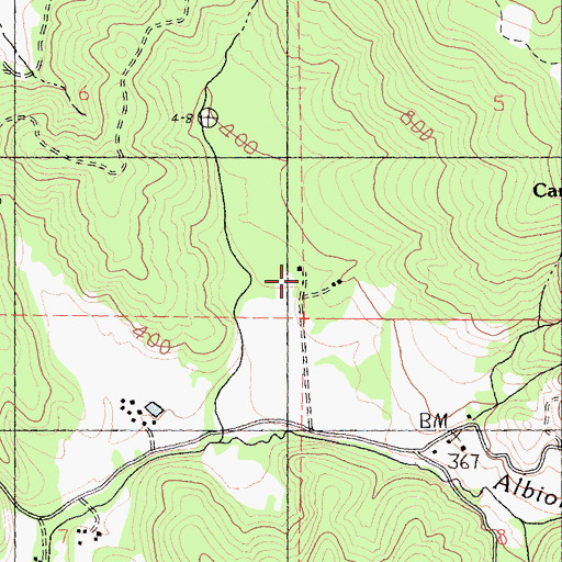 Topographic Map of Russel Ranch, CA
