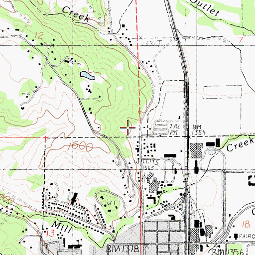 Topographic Map of Simerson, CA