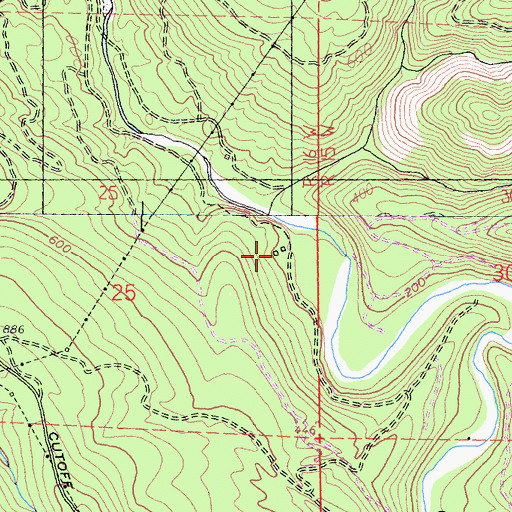 Topographic Map of Smith Ranch, CA