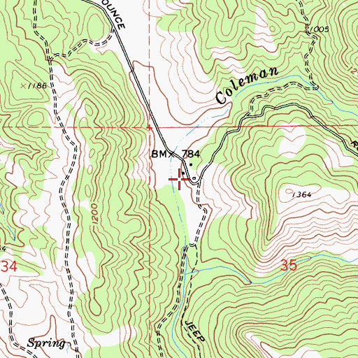 Topographic Map of Vasser Ranch, CA