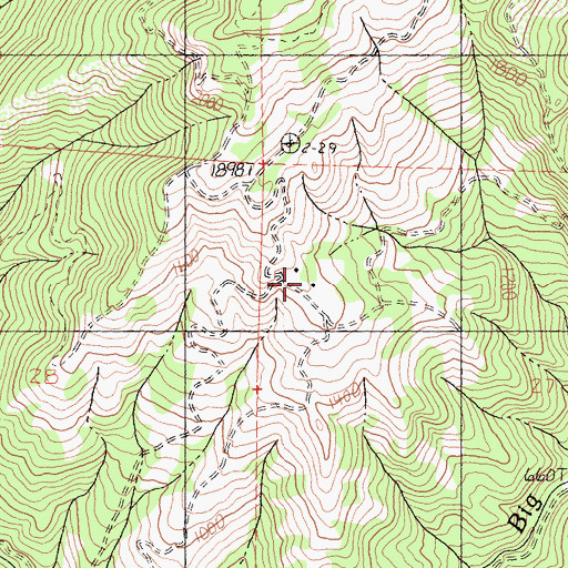 Topographic Map of Williams Ranch, CA
