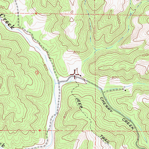 Topographic Map of Dawson Ranch, CA
