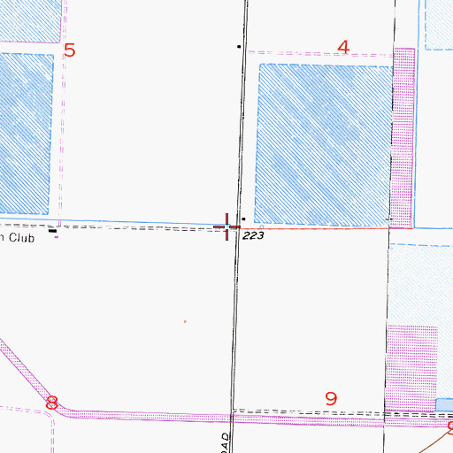 Topographic Map of Beverly Gun Club, CA