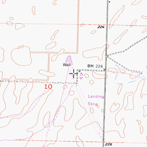 Topographic Map of Gilbreath Gun Club, CA