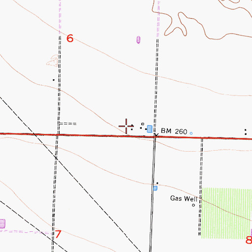 Topographic Map of Gutzier Ranch, CA