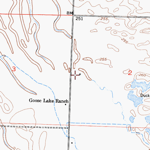 Topographic Map of Rowlee Ranch (historical), CA