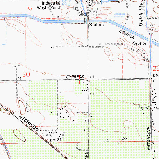 Topographic Map of Iron House School (historical), CA