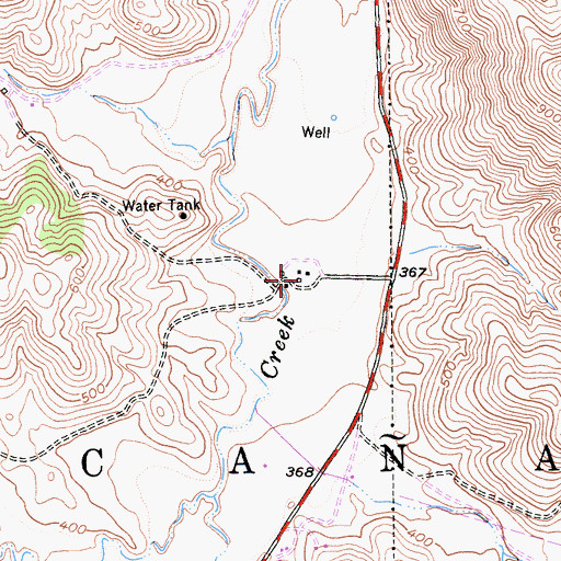 Topographic Map of Vasco Ranch (historical), CA