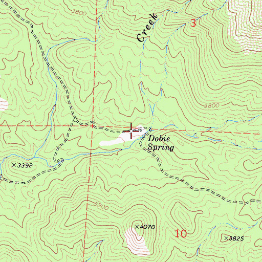 Topographic Map of Allen Ranch (historical), CA
