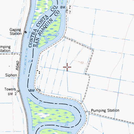 Topographic Map of Holman Slough (historical), CA