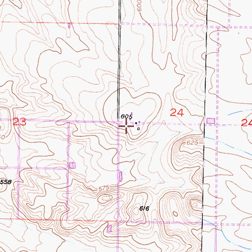 Topographic Map of Raymond-Souche Ranch, CA