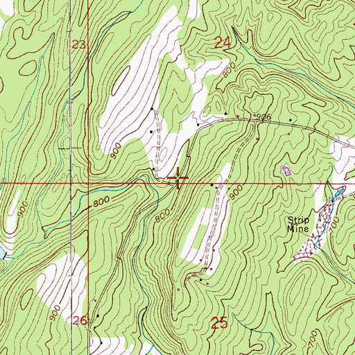 Topographic Map of Independence Church, AL