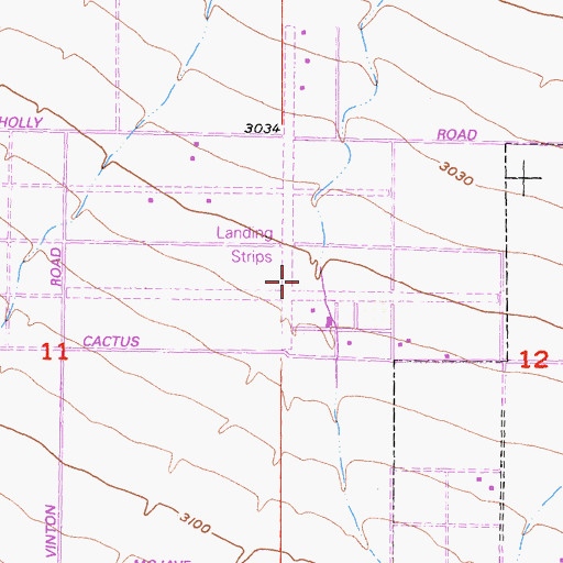 Topographic Map of Adelanto Airport, CA
