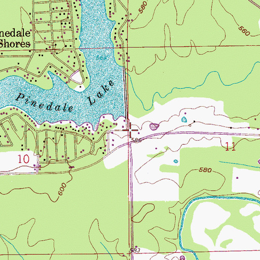 Topographic Map of Lighthouse Church, AL