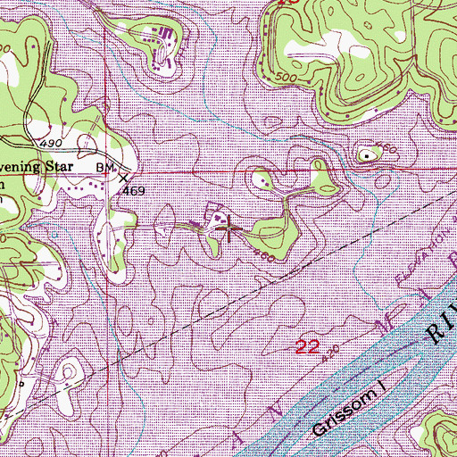 Topographic Map of Pier Fiftynine Marina, AL