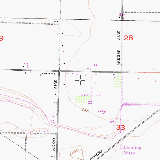 Topographic Map of Joe Gottlieb Field Airport (historical), CA