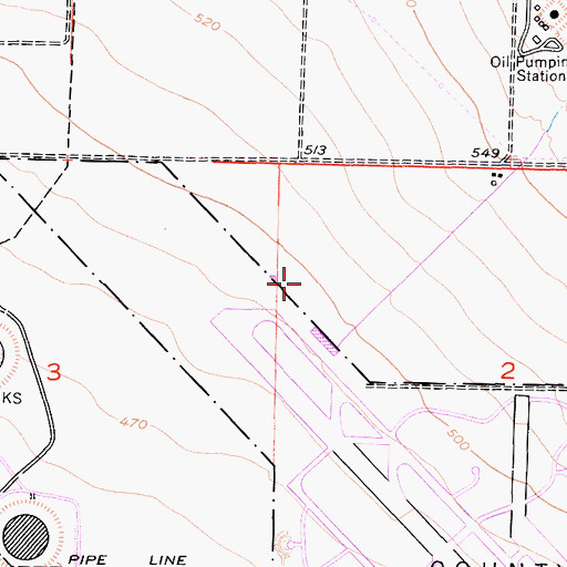 Topographic Map of Meadows Field, CA
