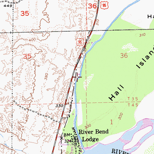 Topographic Map of Aha-quin Airport (historical), CA