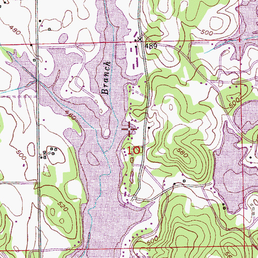 Topographic Map of Surfside Marina, AL