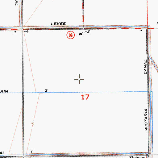 Topographic Map of Johnson Brothers Airport (historical), CA