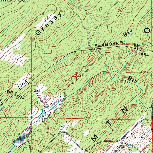 Topographic Map of Whites Chapel Church, AL