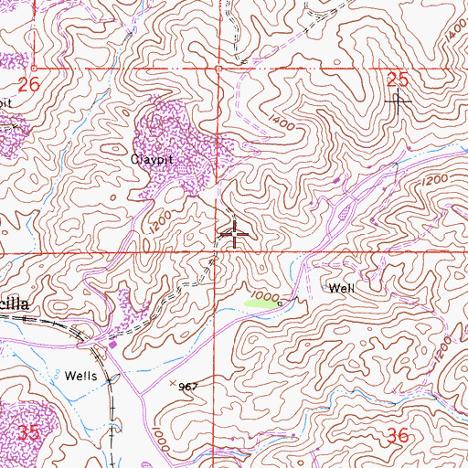 Topographic Map of SCE Palm Springs District Heliport, CA