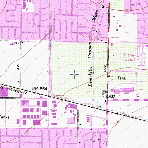 Topographic Map of Great Western Helistop, CA