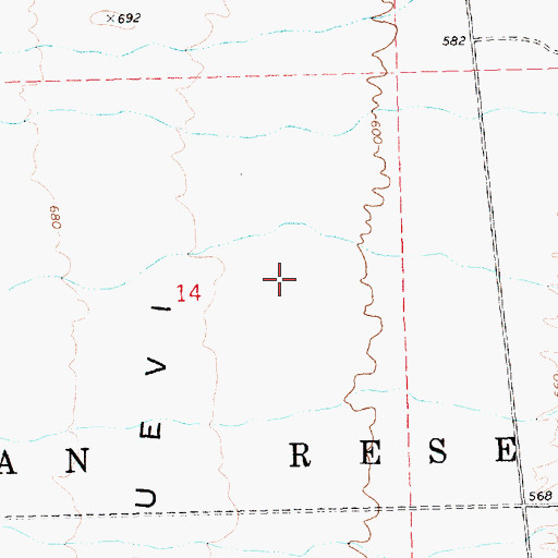 Topographic Map of Chemehuevi Valley Airport, CA