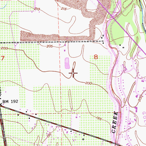 Topographic Map of Butte Creek Hog Ranch Airport, CA