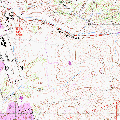 Topographic Map of Community Hospital of Chula Vista Heliport, CA